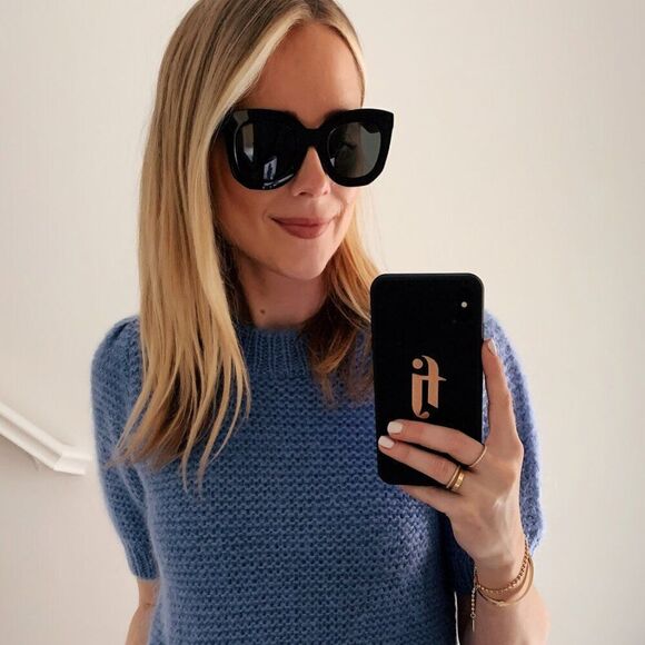 NEW CELINE CL4005FN 57Z BEIGE/SMOKE SUNGLASSES - Picture 4 of 11